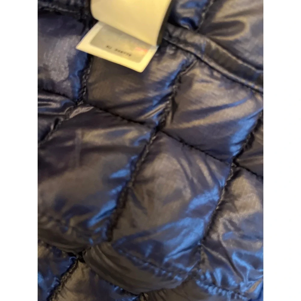 The North Face Mens ThermoBall Eco Puffer Jacket Blue Full Zip Quilted Coat L
